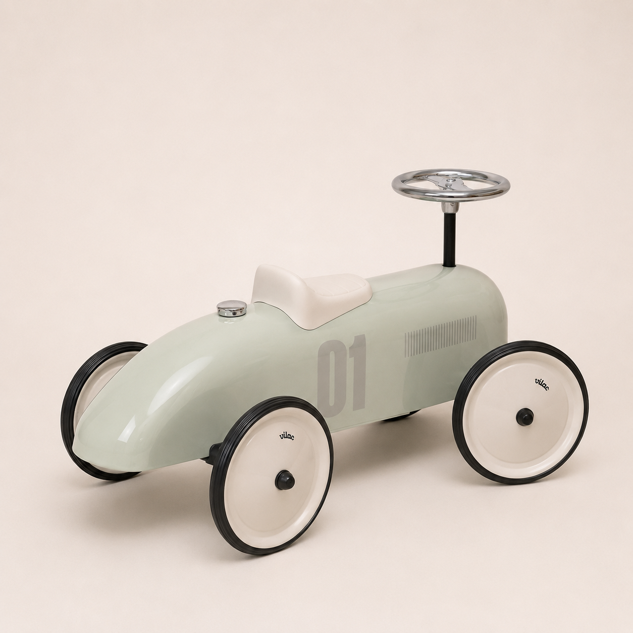 Le petit bolide vert sauge