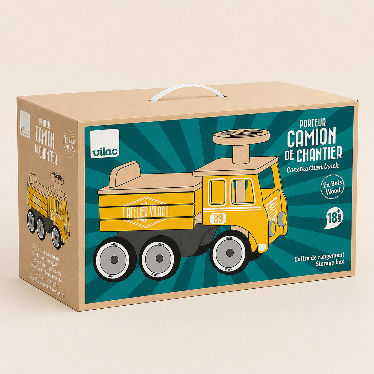 Porteur camion en bois