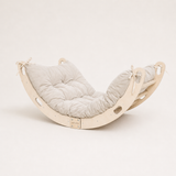 Arche d'escalade enfant en bois avec coussin – Bascule Montessori multifonction | 100% ECO | Les Apprentis Malins