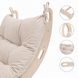 Arche d'escalade enfant en bois avec coussin – Bascule Montessori multifonction | 100% ECO | Les Apprentis Malins