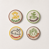Interchangeable children's badge – "Explore Nature" Collection | Made in France | Les Apprentis Malins