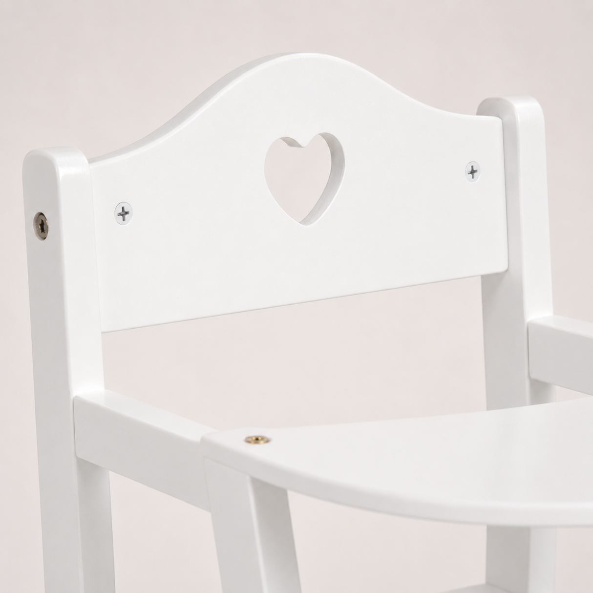 Chaise haute de poupée en bois
