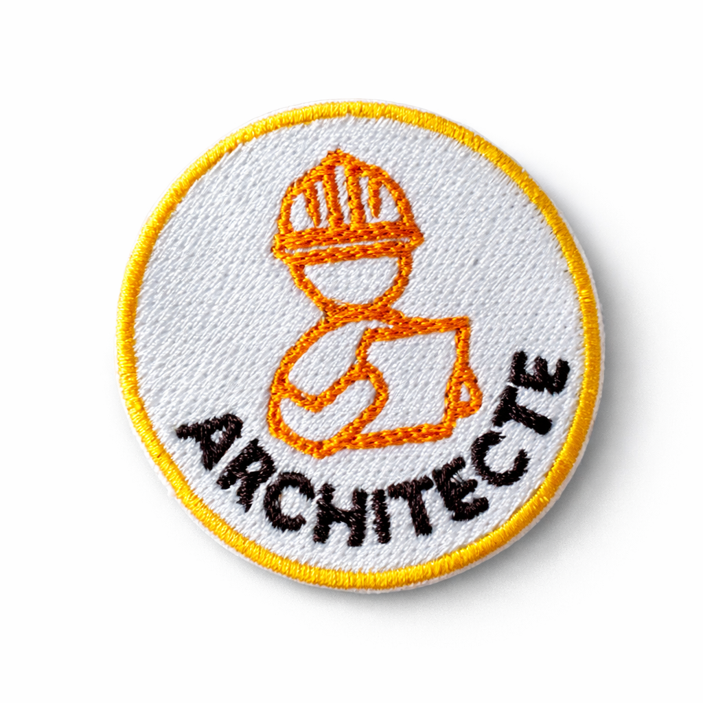 Interchangeable kids' badge – "Building and Repairing" Collection | Made in France | Les Apprentis Malins