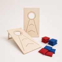 Jeu de Cornhole en bois – Jeu de lancer intérieur et extérieur | Enfants et adultes | 100% ECO | Les Apprentis Malins