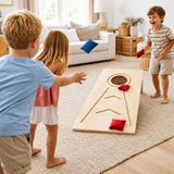 Jeu de Cornhole en bois – Jeu de lancer intérieur et extérieur | Enfants et adultes | 100% ECO | Les Apprentis Malins