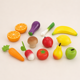 Set de fruits et légumes en bois