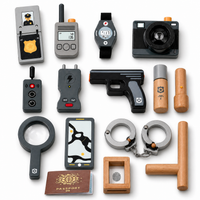 Kit Policier Enfant Bois – Jeu d'imitation Police avec Accessoires | 3-8 ans