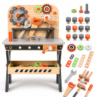 Établi Enfant Bois – Atelier Bricolage Multifonction 30 Pièces | 4-8 ans